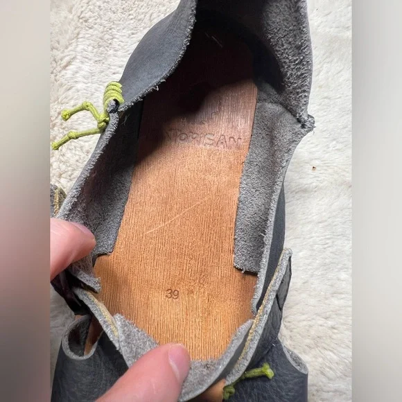 Satorisan Benirras Premium Leather Black Handmade Shoe Size 39 or US 8 - Picture 8 of 9